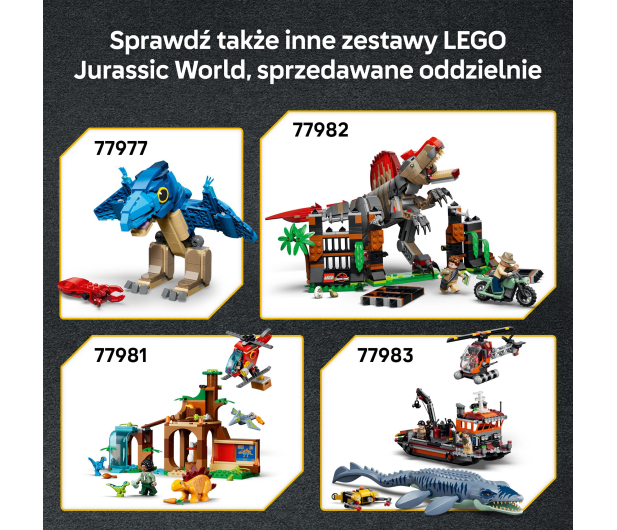 LEGO JURASSIC WORLD 77978 Ciężarówka do transportu młodego tyrano - 1547437 - zdjęcie 4
